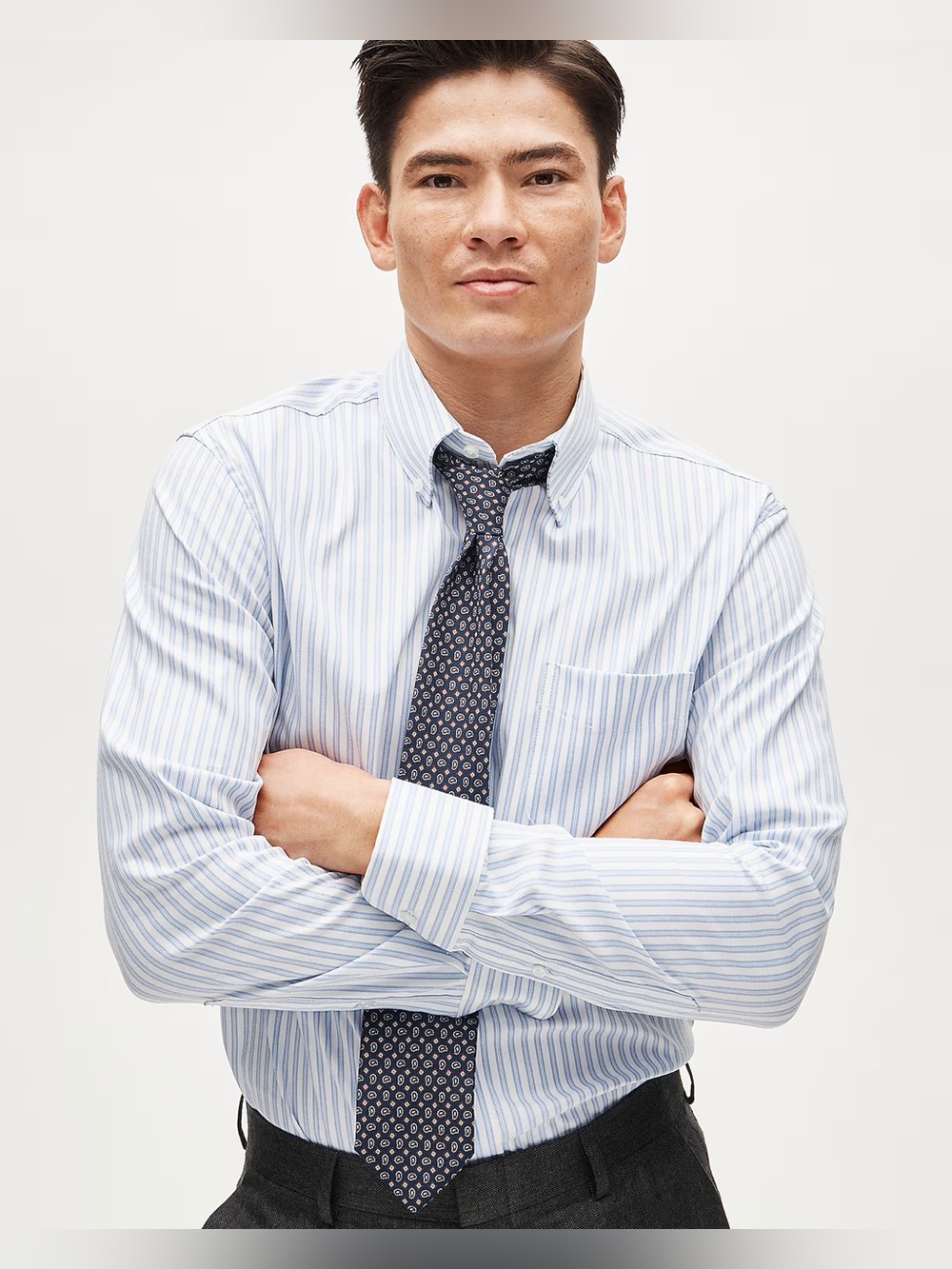J.Crew Bowery performance stretch oxford shirt with button-down collar